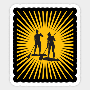 Stand Up Paddling Sticker